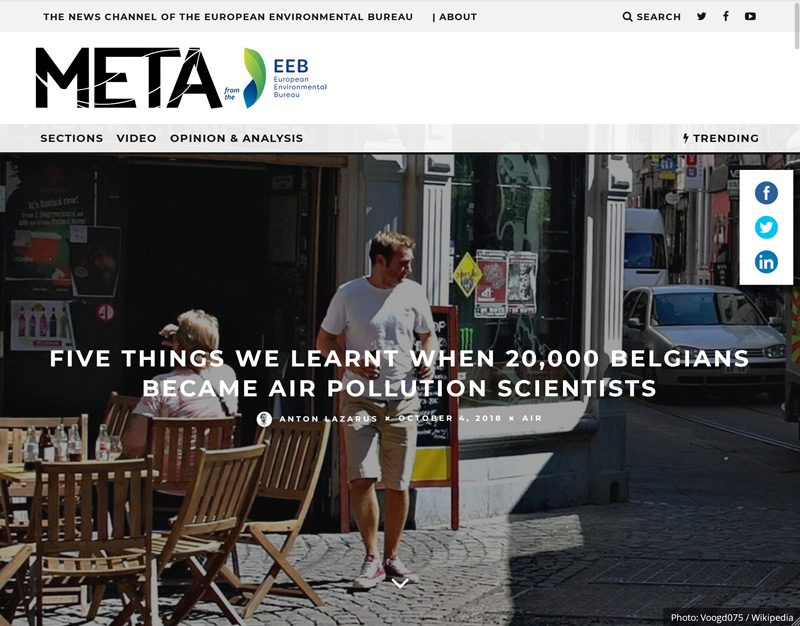 Meta: “Five things we learnt when 20,000 Belgians became air pollution scientists.”